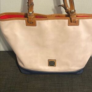 Dooney & Bourke Light Pink and Tan Tote Bag